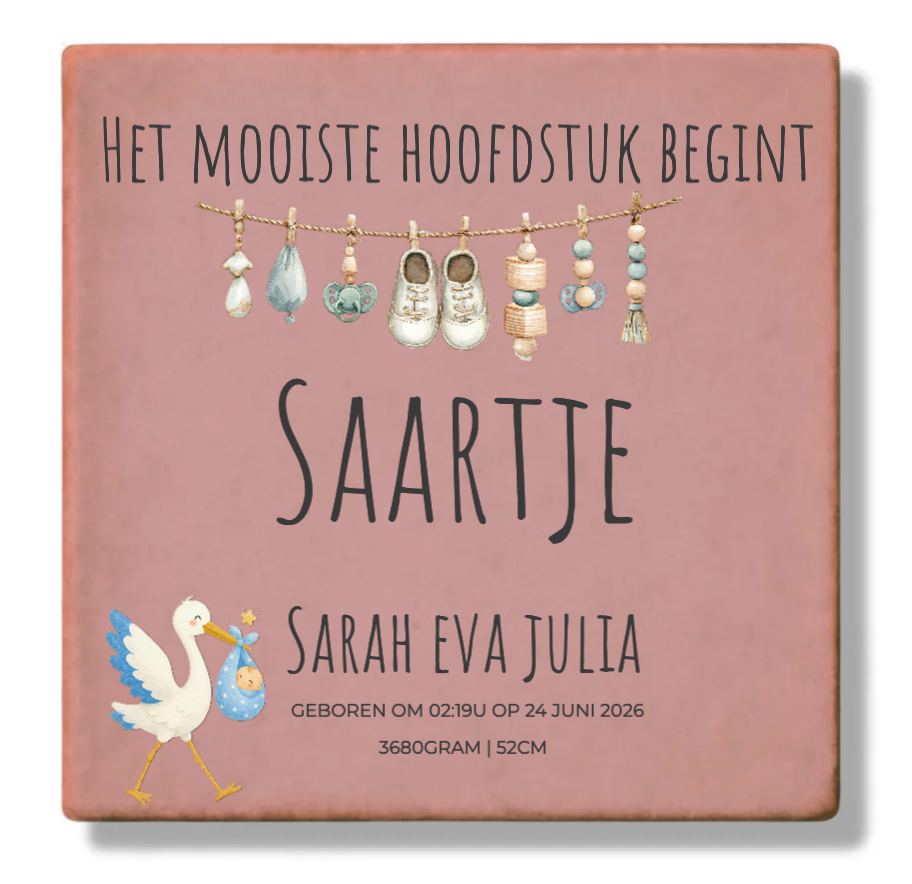 Geboortetegel Saartje II